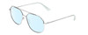Prive Revaux Cooper Unisex Pilot Blue Light Glasses Silver & Blue Crystal 56mm