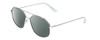 Prive Revaux Cooper Pilot Polarized BIFOCAL Sunglasses Silver Crystal Blue 56mm