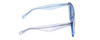 Side View of Prive Revaux Victoria II Unisex Retro Sunglasses Sky Crystal/Polarized Blue 56mm
