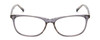 Front View of Prive Revaux In The Zone Designer Progressive Lens Prescription Rx Eyeglasses in Crystal Slate Grey Unisex Classic Full Rim Acetate 56 mm