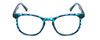 Front View of Prive Revaux Show Off Single Designer Progressive Lens Prescription Rx Eyeglasses in Blue Tortoise Crystal Havana Ladies Round Full Rim Acetate 48 mm