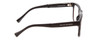 Side View of Prive Revaux Editor FOLDING Designer Blue Light Blocking Eyeglasses in Caviar Black Unisex Classic Full Rim Acetate 52 mm