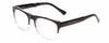Profile View of Prive Revaux Editor FOLDING Designer Blue Light Blocking Eyeglasses in Caviar Black Crystal Fade Unisex Classic Full Rim Acetate 52 mm