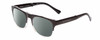 Profile View of Prive Revaux Editor FOLDING Designer Polarized Sunglasses with Custom Cut Smoke Grey Lenses in Caviar Black Crystal Fade Unisex Classic Full Rim Acetate 52 mm