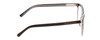 Side View of Prive Revaux Poet Designer Progressive Lens Blue Light Blocking Eyeglasses in Caviar Black/Clear Crystal Ladies Cateye Full Rim Acetate 52 mm
