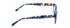 Side View of Prive Revaux Professor Designer Blue Light Blocking Eyeglasses in Ocean Blue Tortoise Havana Ladies Rectangle Full Rim Acetate 52 mm