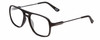 Profile View of Prive Revaux 3.0.5 Designer Progressive Lens Blue Light Blocking Eyeglasses in Matte Caviar Black/Gunmetal Unisex Aviator Full Rim Acetate 56 mm