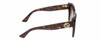 Side View of Gucci GG0327S Womens Cat Eye Sunglasses Tortoise Havana Gold/Brown Gradient 52mm