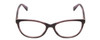 Front View of Kenneth Cole KC0308 Designer Progressive Lens Prescription Rx Eyeglasses in Violet Purple Ladies Oval Full Rim Acetate 52 mm