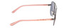 Side View of Kenneth Cole Reaction KC2793 Womens Aviator Sunglasses Gunmetal/Pink Mirror 60mm