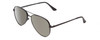 Profile View of Kenneth Cole Reaction KC2829 Unisex Aviator Designer Sunglasses Black/Green 58mm