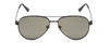 Front View of Kenneth Cole Reaction KC2829 Unisex Aviator Designer Sunglasses Black/Green 58mm