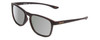 Profile View of Kenneth Cole Reaction KC2834 Unisex Sunglasses Black Burgundy Tortoise/Grey 56mm