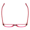 Top View of SOHO 1013 Cateye Reading Glasses Wine Purple Rose Pink & Zebra Animal Print 52mm