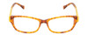 Front View of Lucky Brand Porter Unisex Oval Reading Glasses Blonde Tokyo Tortoise Havana 53mm