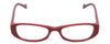 Front View of Lucky Brand Spark Plug KIDS Cateye Reading Glasses Red Pink Purple Crystal 46 mm