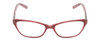 Front View of Jones New York J223 Cateye Reading Glasses Pink Bubble Gum Crystal & Silver 49mm