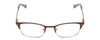Front View of Lucky Brand KIDS SMARBRO45 Women Cateye Reading Glasses Metallic Brown/Gold 45mm