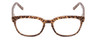 Front View of Kate Spade TABBY/O Designer Reading Eye Glasses with Custom Cut Powered Lenses in Light Beige Crystal & Brown Spotty Tortoise  Ladies Cat Eye Full Rim Acetate 50 mm