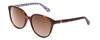 Profile View of Kate Spade VIENNE Womens Cat Eye Sunglasses in Tortoise Havana Floral/Brown 54mm