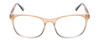 Front View of Calabria Prive Shawn Women Panthos Reading Glasses Cocoa Crystal Brown Gray 56mm