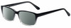 Profile View of Gotham Premium Flex 42 Designer Polarized Sunglasses with Custom Cut Smoke Grey Lenses in Black Crystal Fade Mens Square Full Rim Acetate 56 mm
