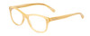 Profile View of Coach HC6095 Designer Progressive Lens Blue Light Blocking Eyeglasses in Ivory White Horn Ladies Cat Eye Full Rim Acetate 52 mm