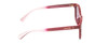 Side View of Coach HC8285U Women's Cat Eye Designer Sunglasses Burgundy Red/Red Gradient 56mm