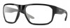 Profile View of Smith Optics Arvo Designer Reading Eye Glasses in Gloss Black Mens Rectangle Full Rim Acetate 61 mm