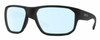 Profile View of Smith Optics Arvo Designer Blue Light Blocking Eyeglasses in Matte Black Mens Rectangle Full Rim Acetate 61 mm