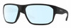 Profile View of Smith Optics Arvo Designer Blue Light Blocking Eyeglasses in Matte Black Mens Rectangle Full Rim Acetate 61 mm