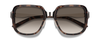 Front View of Smith Aveline Unisex Sunglasses Tortoise Gold/Photochromic Polarized Brown 55 mm