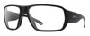 Profile View of Smith Optics Castaway Designer Reading Eye Glasses in Matte Black Unisex Wrap Full Rim Acetate 63 mm