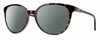 Profile View of Smith Optics Cheetah Designer Polarized Sunglasses with Custom Cut Smoke Grey Lenses in Alpine Tortoise Havana Matte Brown Gold Ladies Cateye Full Rim Acetate 54 mm