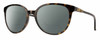 Profile View of Smith Optics Cheetah Designer Polarized Reading Sunglasses with Custom Cut Powered Smoke Grey Lenses in Alpine Tortoise Havana Matte Brown Gold Ladies Cateye Full Rim Acetate 54 mm