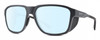 Profile View of Smith Optics Embark Designer Blue Light Blocking Eyeglasses in Matte Slate Grey Unisex Wrap Full Rim Acetate 58 mm