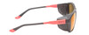 Side View of Smith Embark Unisex Sunglasses TNF Black/PC ChromaPop Polarized Red Mirror 58 mm