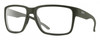 Profile View of Smith Optics Emerge Designer Blue Light Blocking Eyeglasses in Matte Moss Green Unisex Square Full Rim Acetate 60 mm