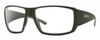 Profile View of Smith Optics Guides Choice Designer Blue Light Blocking Eyeglasses in Matte Moss Green Unisex Rectangle Full Rim Acetate 62 mm