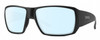 Profile View of Smith Optics Guides Choice S Designer Blue Light Blocking Eyeglasses in Matte Black Unisex Rectangle Full Rim Acetate 58 mm