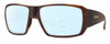 Profile View of Smith Optics Guides Choice S Designer Progressive Lens Blue Light Blocking Eyeglasses in Matte Tortoise Havana Brown Gold Unisex Rectangle Full Rim Acetate 58 mm