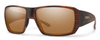 Profile View of Smith Guides Choice S Unisex Sunglasses Tortoise/Polarchromic Brown Mirror 58 mm