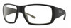 Profile View of Smith Optics Guides Choice XL Designer Single Vision Prescription Rx Eyeglasses in Matte Black Unisex Rectangle Full Rim Acetate 63 mm