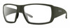 Profile View of Smith Optics Guides Choice XL Designer Single Vision Prescription Rx Eyeglasses in Matte Moss Green Unisex Rectangle Full Rim Acetate 63 mm