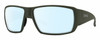 Profile View of Smith Optics Guides Choice XL Designer Blue Light Blocking Eyeglasses in Matte Moss Green Unisex Rectangle Full Rim Acetate 63 mm