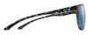 Side View of Smith Lake Shasta Cateye Sunglass Tortoise Black/PC CP Polarize Blue Mirror 56mm