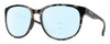 Profile View of Smith Optics Lake Shasta Designer Progressive Lens Blue Light Blocking Eyeglasses in Sky Tortoise Havana Blue Black Marble Unisex Cateye Full Rim Acetate 56 mm