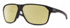 Profile View of Smith Optics Leadout Pivlock Designer Polarized Reading Sunglasses with Custom Cut Powered Sun Flower Yellow Lenses in Matte Black Unisex Square Full Rim Acetate 63 mm