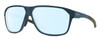 Profile View of Smith Optics Leadout Pivlock Designer Blue Light Blocking Eyeglasses in Matte Stone/Moss Green Blue Grey Unisex Square Full Rim Acetate 63 mm