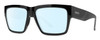 Profile View of Smith Optics Lineup Designer Blue Light Blocking Eyeglasses in Gloss Black Unisex Square Full Rim Acetate 58 mm